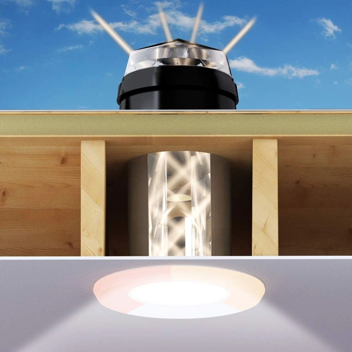 Rooflight bringing natural light into a flat roof